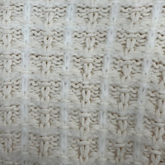 H&M Cream Texture-Knit Collar Gold & Pearl Button Cardigan Lady Jacket -NWOT - Picture 11 of 14